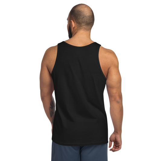 Angry Music Makes Me Giddy men's black tank top back print - SoulSketcher Threads gothic streetwear
