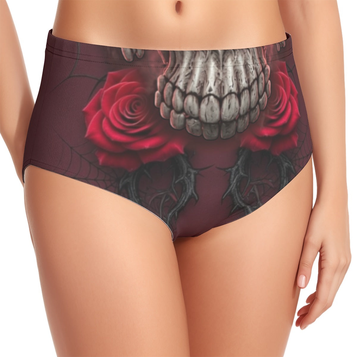 Morbid Elegance - Skull & Roses Bikini Set