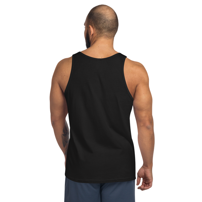 Angry Music Makes Me Giddy men's black tank top back print - SoulSketcher Threads gothic streetwear