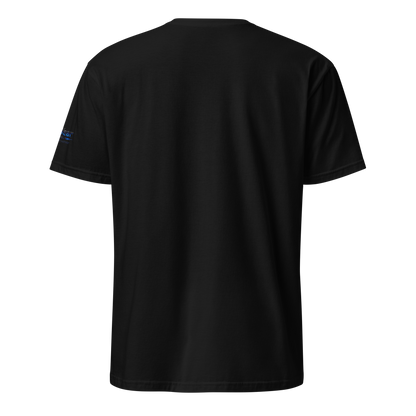 MalWear Coder's Spider mascot tee back - black cyber goth hacker streetwear t-shirt 3D mock-up