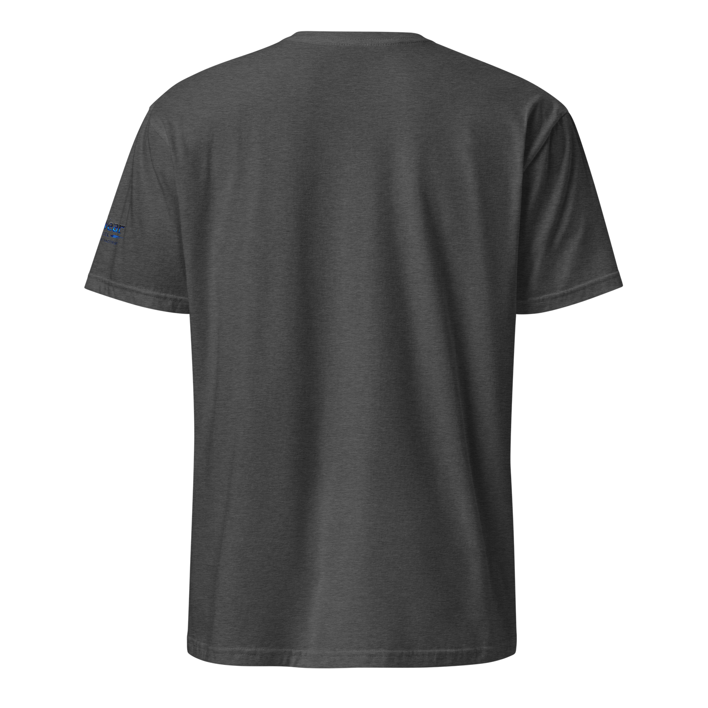 MalWear Coder's Spider mascot tee dark heather grey back - alt tech gamer streetwear tee 3D mock-up