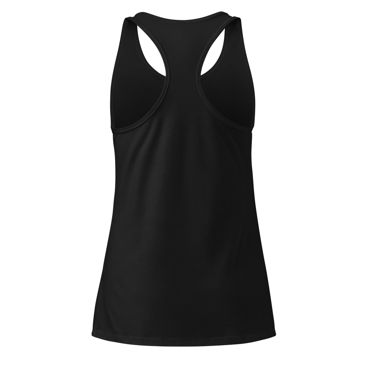 Sad Music racerback tank top black back view 3D - fitted gothic streetwear tank
