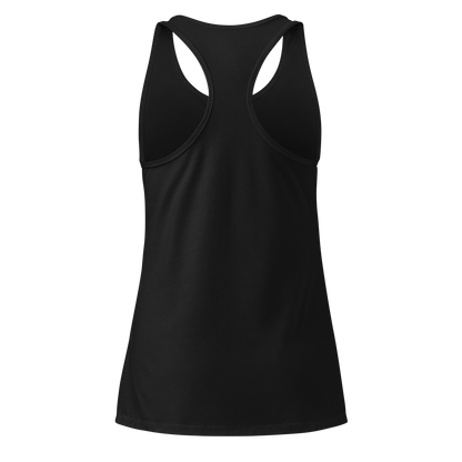 Sad Music racerback tank top black back view 3D - fitted gothic streetwear tank